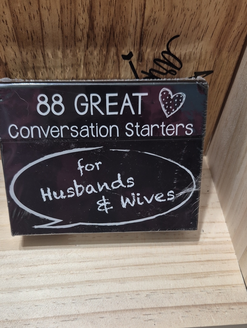 88 Great Conversation Starters for Husbands & Wives - Black